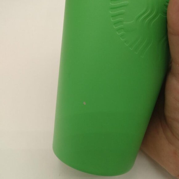Starbucks Grande Kelly Green Stainless Steel Cold Cup w/plastic straw - Picture 3 of 7